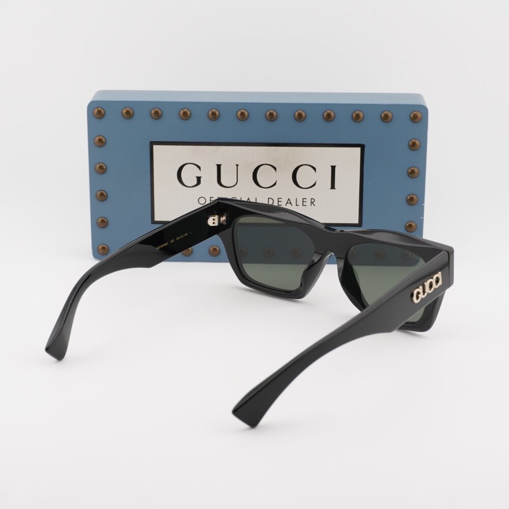 Gucci GG1835SA 001 Square Sunglasses - Black/Grey - Picture 8 of 11